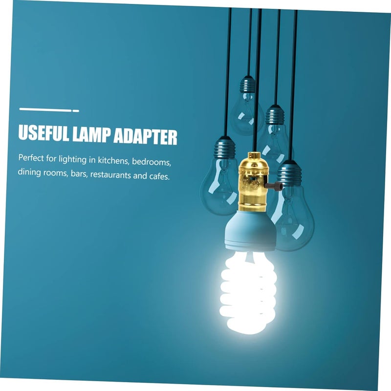 Vintage Gold E26 E27 Light Socket Holder Adjustable Bulb Base Sturdy Aluminum Lamp Parts - Image 5